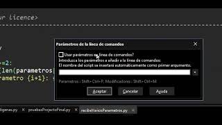 Pyscripter Parametros Linea Comandos [upl. by Rossi]