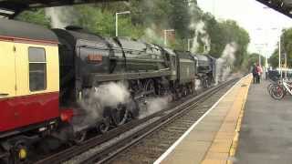 34046 Braunton 60163 Tornado and 70000 Britannia  Southall to Ropley  221013 [upl. by Euginomod]