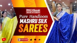 Pure Handloom Mashru Silk Sarees  RMCA Basak [upl. by Still164]