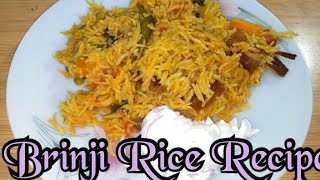 Brinji Rice Recipe  brinji Sadam Recipe in Tamil kkmcooking brinjirice [upl. by Ordnael]