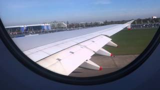 HD Takeoff Airbus A380 British Airways Upper Deck LHR runway 27R [upl. by Atinrahs499]