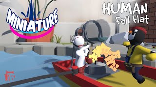 Human Fall Flat  Extra Dream Miniature Level Walkthrough  Two Players  Xbox PS  Steam Workshop [upl. by Notyalk]