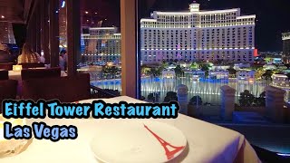 Eiffel Tower Restaurant Tour Paris Hotel  Las Vegas [upl. by Assirralc257]