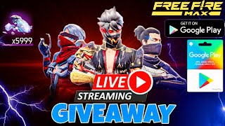 🔴100 FREE FIRE LIVE GIVEAWAY CUSTOM ROOM  FF LIVE DIAMOND GIVEAWAY lokeshgamer gyangaming [upl. by Ennaylloh15]