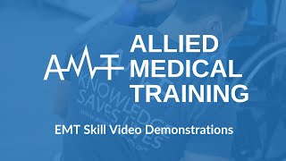 AMT Skill Video Demonstration Oxygen Administration via Nonrebreather Mask [upl. by Latnahc]