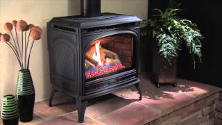 QuadraFire® Topaz Gas Stove Video [upl. by Lonier519]