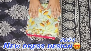 New style dress design collection 2024 Kurtis design frock design new latest neck design [upl. by Nanda624]