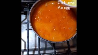 Crema de tomate con huevo en 10 minutos sopa maggi elarteculinari food recetas short [upl. by Mikiso]