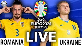 Romania 30 Ukraine LIVE  EURO 2024 [upl. by Arlyne]