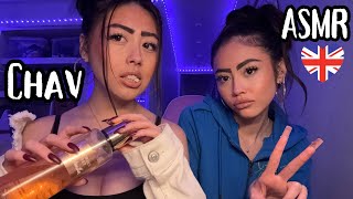 ASMR British CHAVS Roleplay  lots of personal attention amp tingles 🇬🇧💅lots of chewing gum [upl. by Ynohtnakram791]