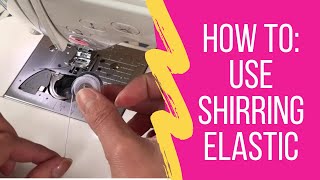 How To Shirr Fabric With Elastic Thread  Shirring With Elastic Thread  Shirring Tutorial [upl. by Hakym3]