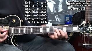 How To Play PLUSH Stone Temple Pilots Electric Guitar Tutorial Lesson [upl. by Meehahs]