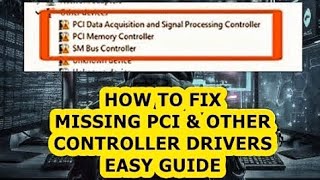 Device Manager ErrorsPCI data acquisition and signal Processing controller PCI memory controller [upl. by Ynneb976]