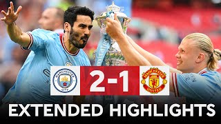 EXTENDED HIGHLIGHTS  Manchester City 21 Manchester United  Final  Emirates FA Cup 202223 [upl. by Dinerman228]