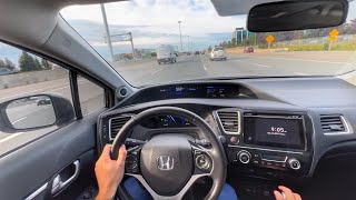 2015 Honda civic ex manual POV review  fun and reliable daily driver [upl. by Iveson]