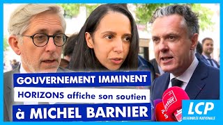 Le groupe Horizons affiche son soutien au Premier ministre Michel Barnier  11092024 [upl. by Eednam]