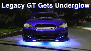 Underglow Kit Install  Subaru Legacy GT  Under Car Bluetooth LED [upl. by Affrica783]