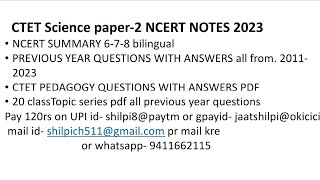 CTET SCIENCE PAPER2 21 JAN 2024 [upl. by Aysa40]