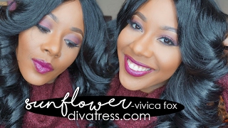 Divatresscom  Sunflower  Vivica Fox Lacefront Wig Slayage Divatress [upl. by Joscelin504]