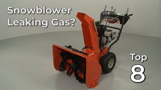 Snowblower Leaking Gas — Snowblower Troubleshooting [upl. by Henigman]