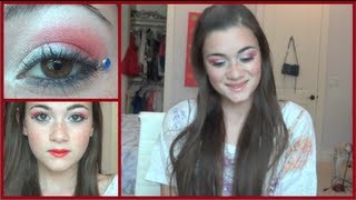 4th of July Makeup Look  CloeCouture [upl. by Kelton]