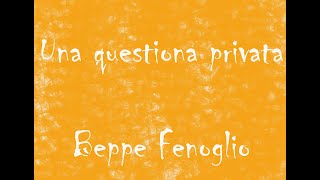 Una questione privata  B Fenoglio  Audiolibro Integrale [upl. by Acnairb287]