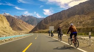 Karakoram Highway in HD Cycling from Pakistan to Kashgar China [upl. by Feil]