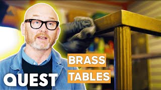 Drew Makes A BIG Profit On A Set Of Vintage Brass Tables  Salvage Hunters [upl. by Silecara96]