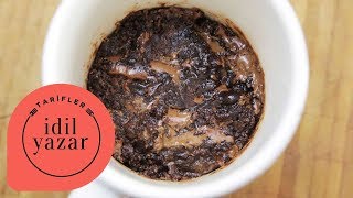 2 dakikada Brownie Tarifi  İdil Yazar  Yemek Tarifleri  Brownie Mug Cake [upl. by Allemac321]