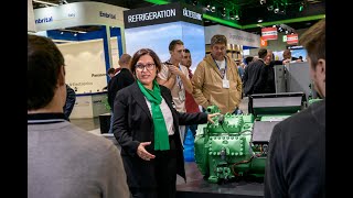 BITZER expert Rut Martinez on the new 8cylinder CO2 compressor [upl. by Antonino376]