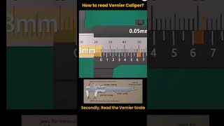 How to read vernier caliper mechanic tools [upl. by Hultin654]