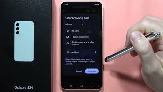 How to Clear Browsing Data on Samsung Galaxy S24  S24 [upl. by Jacynth]