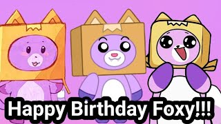 Happy Birthday Foxy From LankyBox [upl. by Ueihttam]