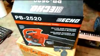 Echo PB2520 Leaf Blower Unboxing And Assembly  Lawn Care Equipment [upl. by Matrona505]