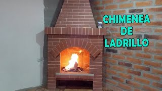 COMO HACER CHIMENEA RUSTICA DE LADRILLOS  Tutorial paso a paso [upl. by Winthorpe426]