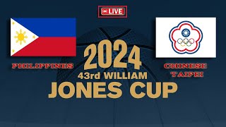 SGA PHILIPPINES vs CHINESE TAIPEI  W  l JONES CUP 2024 l Live Score Only l GG Sports [upl. by Meehsar]