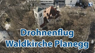 Drohnenflug Waldkirche Planegg bei München [upl. by Torres186]