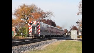 Norfolk Southern Amtrak amp Metra trains in Glenview IL 111123 [upl. by Yawnoc]