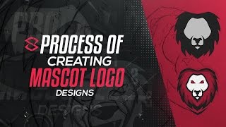 Illustrator Tutorial Process of Creating Mascot Logo Designs [upl. by Einnalem]