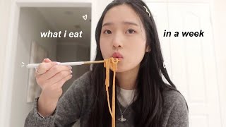 what i eat in a week korean food  realistic [upl. by Marthe]