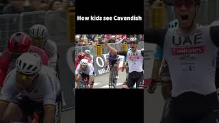 How kids see Mark Cavendish vs How I see him [upl. by Nnylirej]