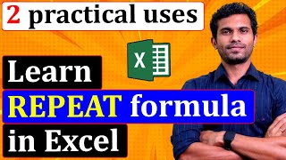 How to use the REPT Formula in Excel [upl. by Haimorej]