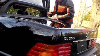 How to manually raise the soft top Mercedes Sl r129 [upl. by Danuloff]