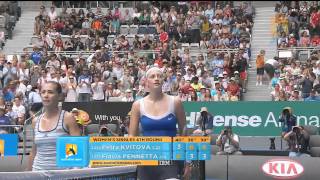 Match Point  Kvitova v Pennetta Australian Open 2011 [upl. by Lagas]