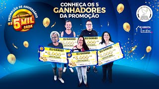 Ganhadores da promoção de aniversário 52 anos Hirota em Casa [upl. by Giddings]