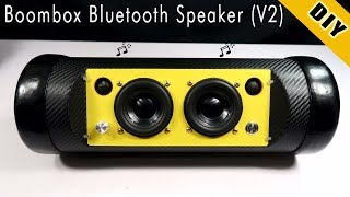 How To Make Boombox Bluetooth Speaker Using Pipe Plastic New Version [upl. by Corkhill309]