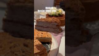 Medovik  Russian Honey cake 🍯🐝🤤 [upl. by Yeliw]