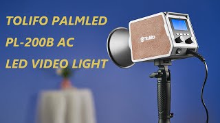 TOLIFO PL200B 200W High bright Mini Bowens COB Continuous Lighting LED Video Light [upl. by Kelcey]