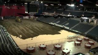 PBR Canada Arena Time Lapse 2012  ENMAX Centre  Lethbridge AB [upl. by Esaele]