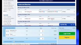 Placing a System X2 multiple bet using Sky Bet [upl. by Ained]